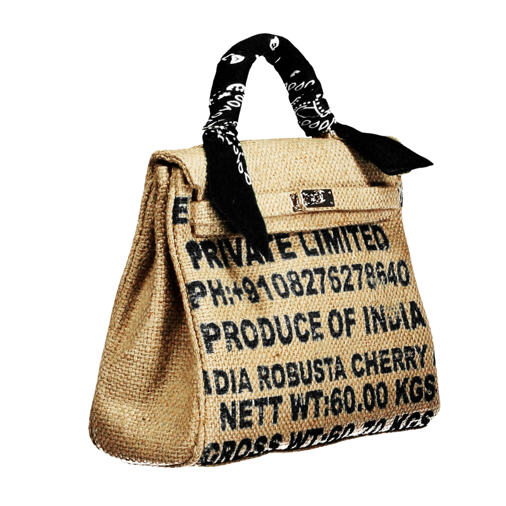 LOLA Coffee Jute Handbag