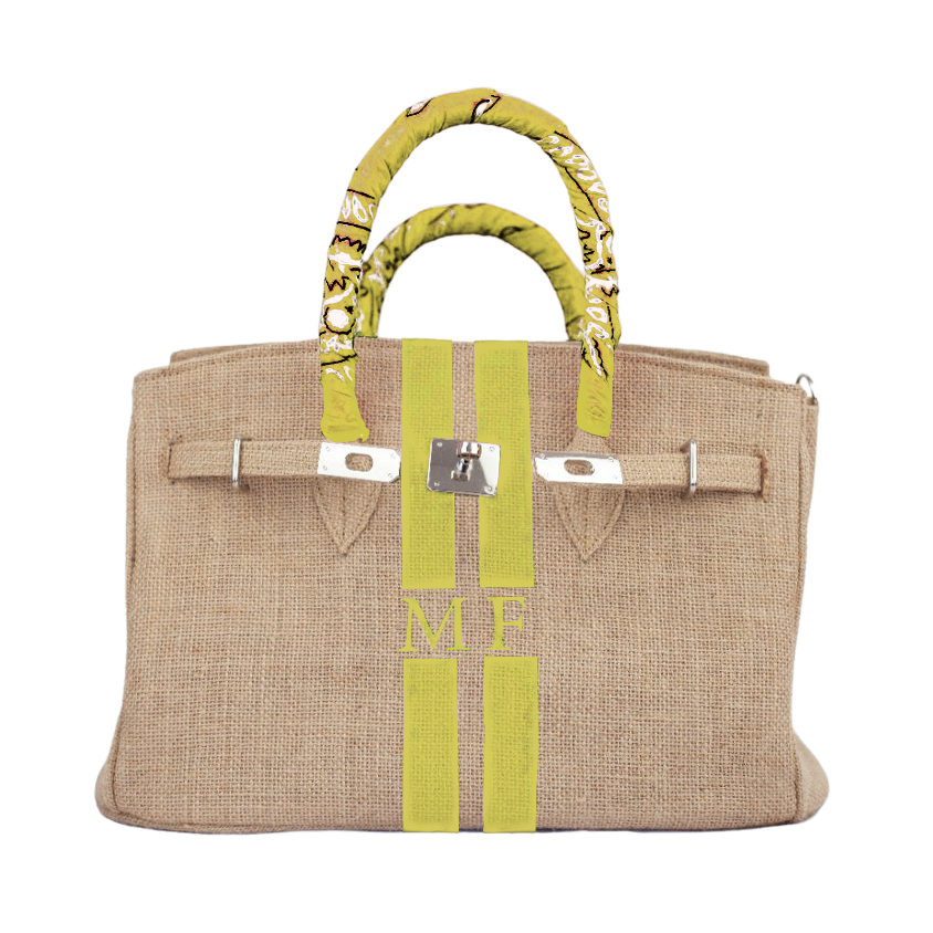 Lalo Tote — Monogram (Yellow)