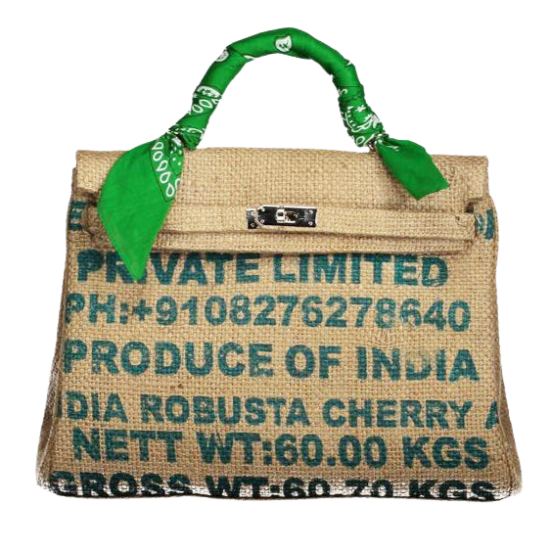 LOLA Coffee Jute Handbag