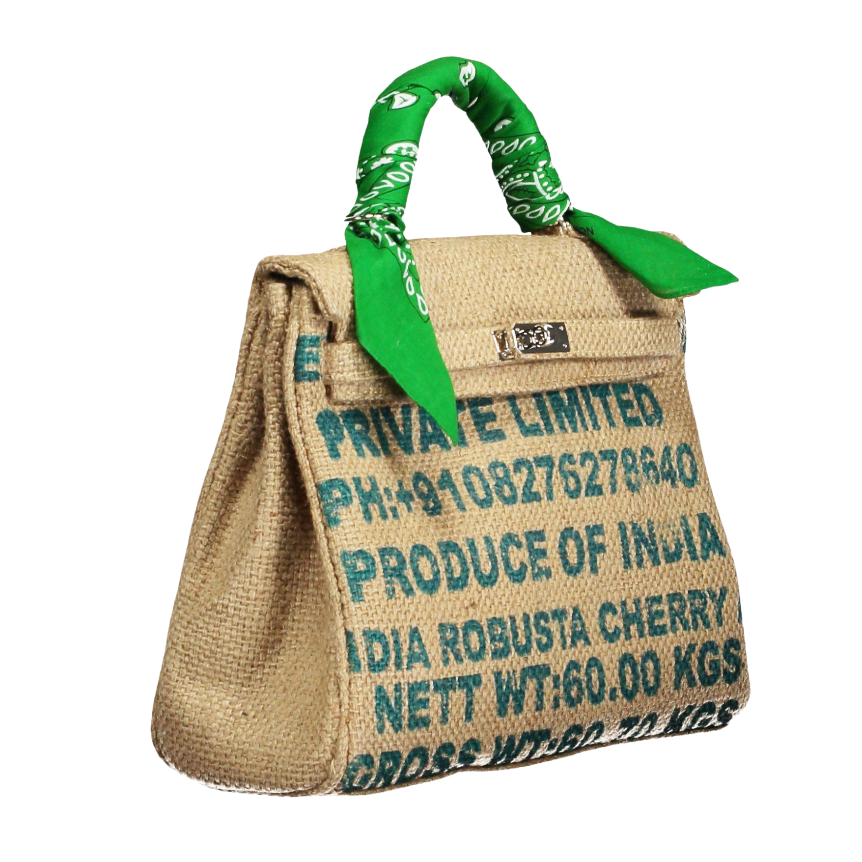 LOLA Coffee Jute Handbag
