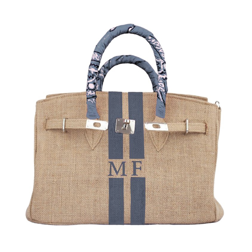 Lalo Tote — Monogram (Grey)