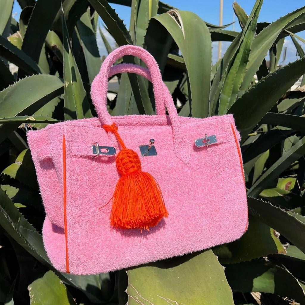 LALO Terry Cloth Beach Handbag