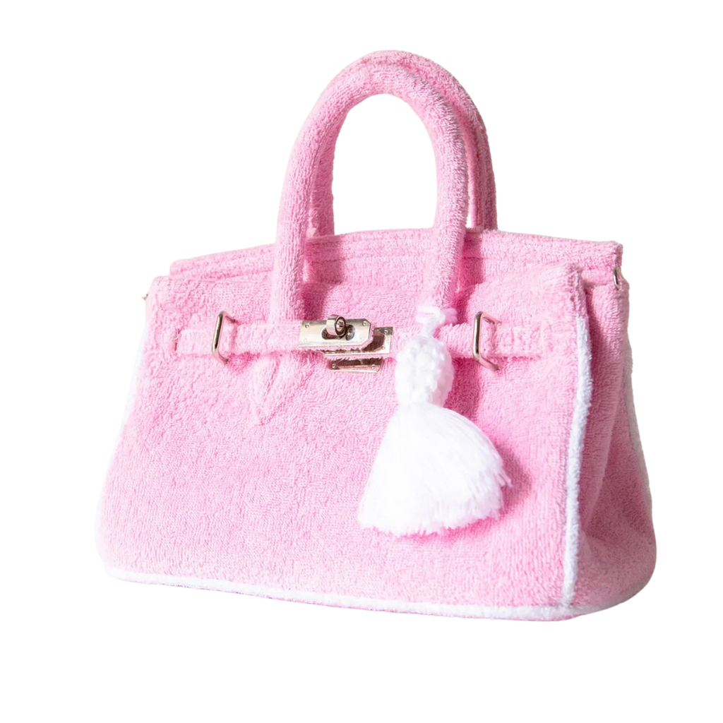 Lalo Tote — Terry Cloth (Baby Pink)