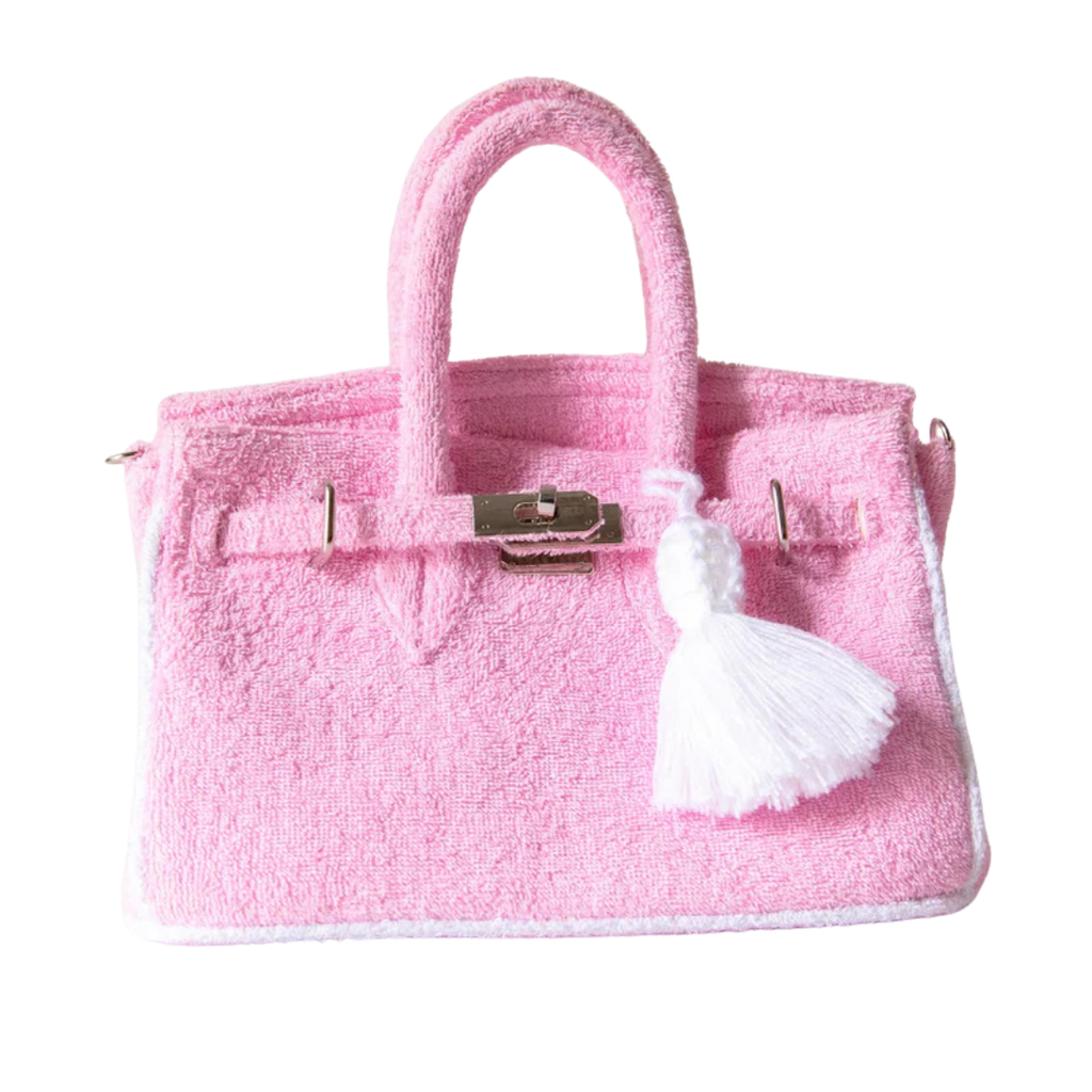 Lalo Tote — Terry Cloth (Baby Pink)