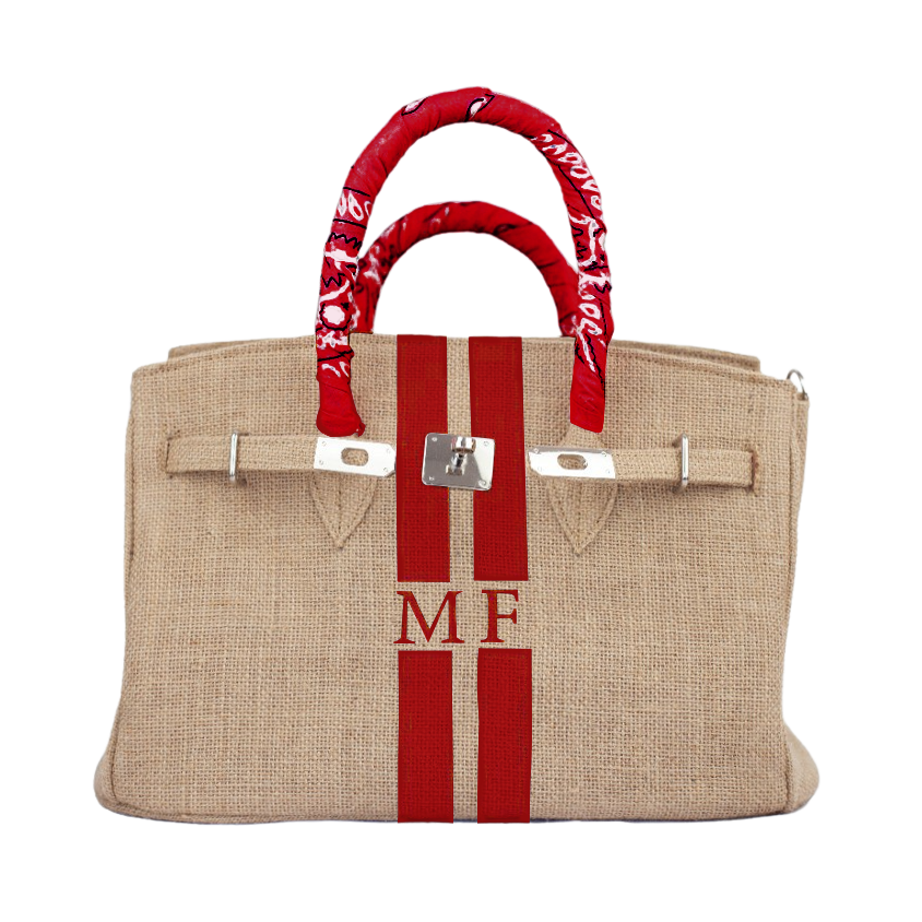 Lalo Tote — Monogram (Red)