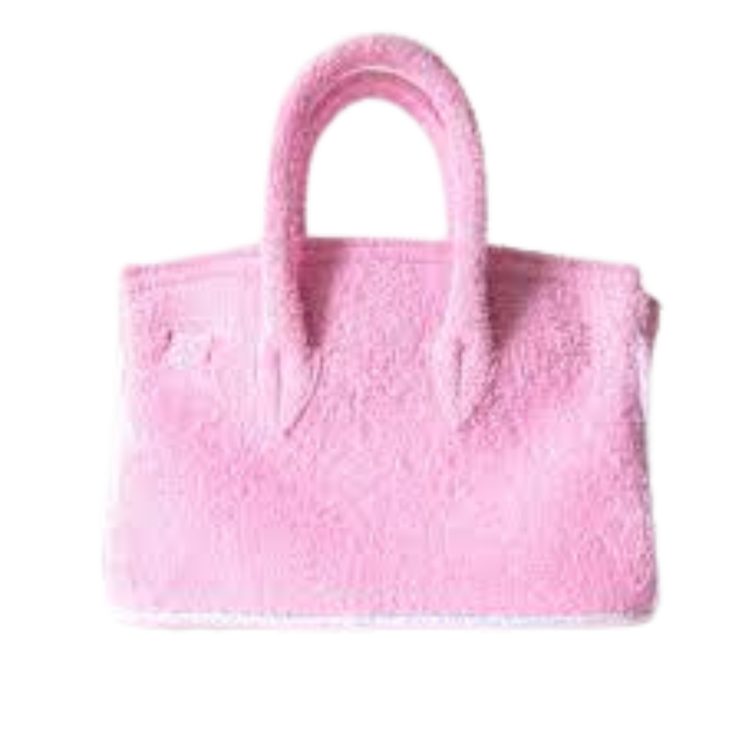 Lalo Tote — Terry Cloth (Baby Pink)