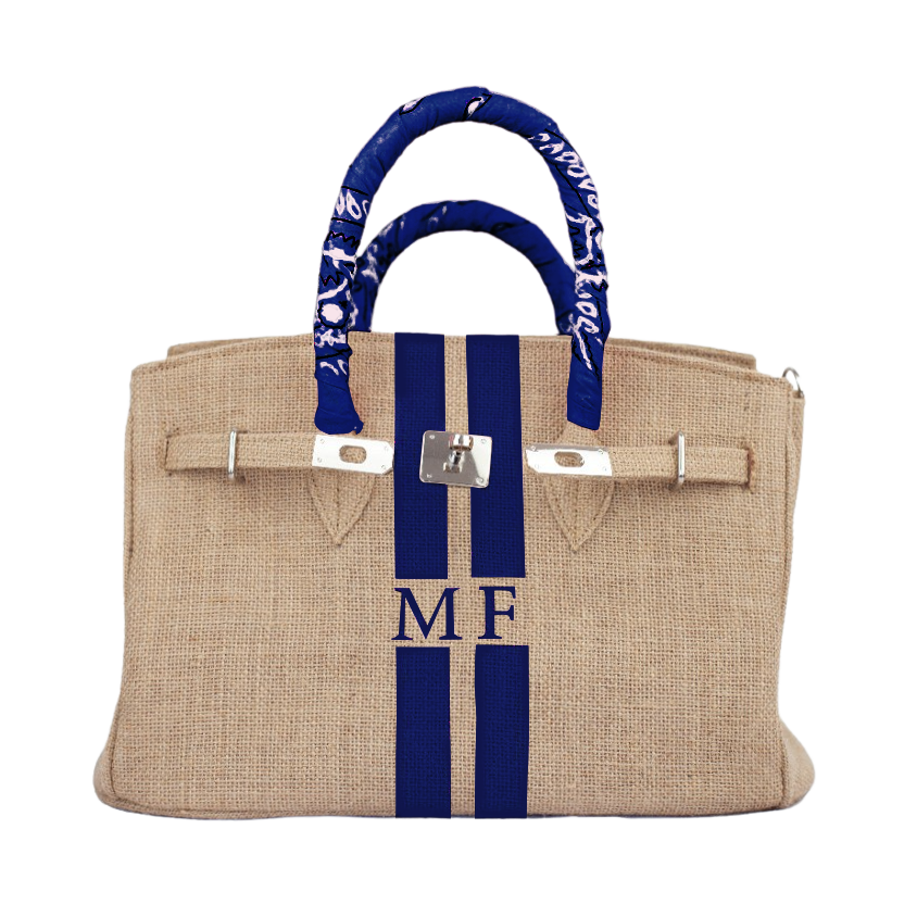 Lalo Tote — Monogram (Blue)