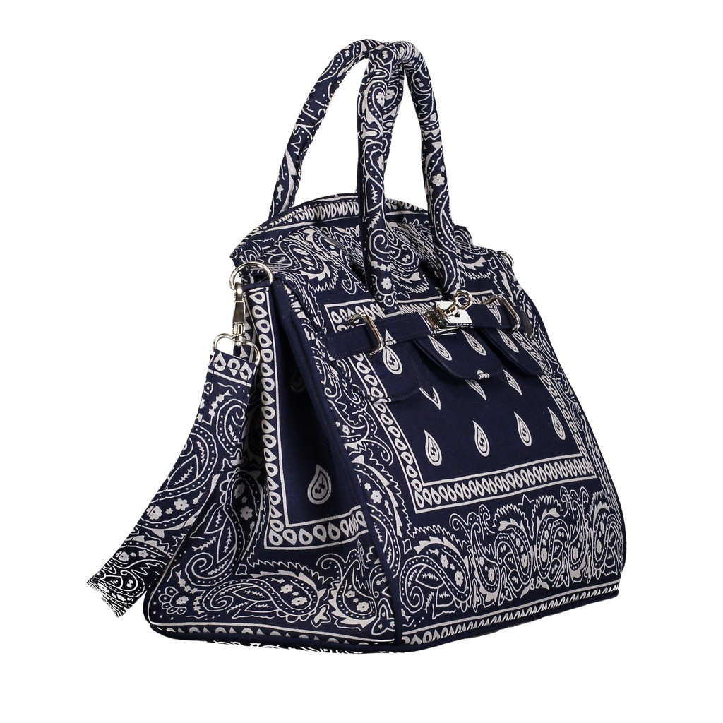 Lalo Tote — Bandana (Navy Blue)