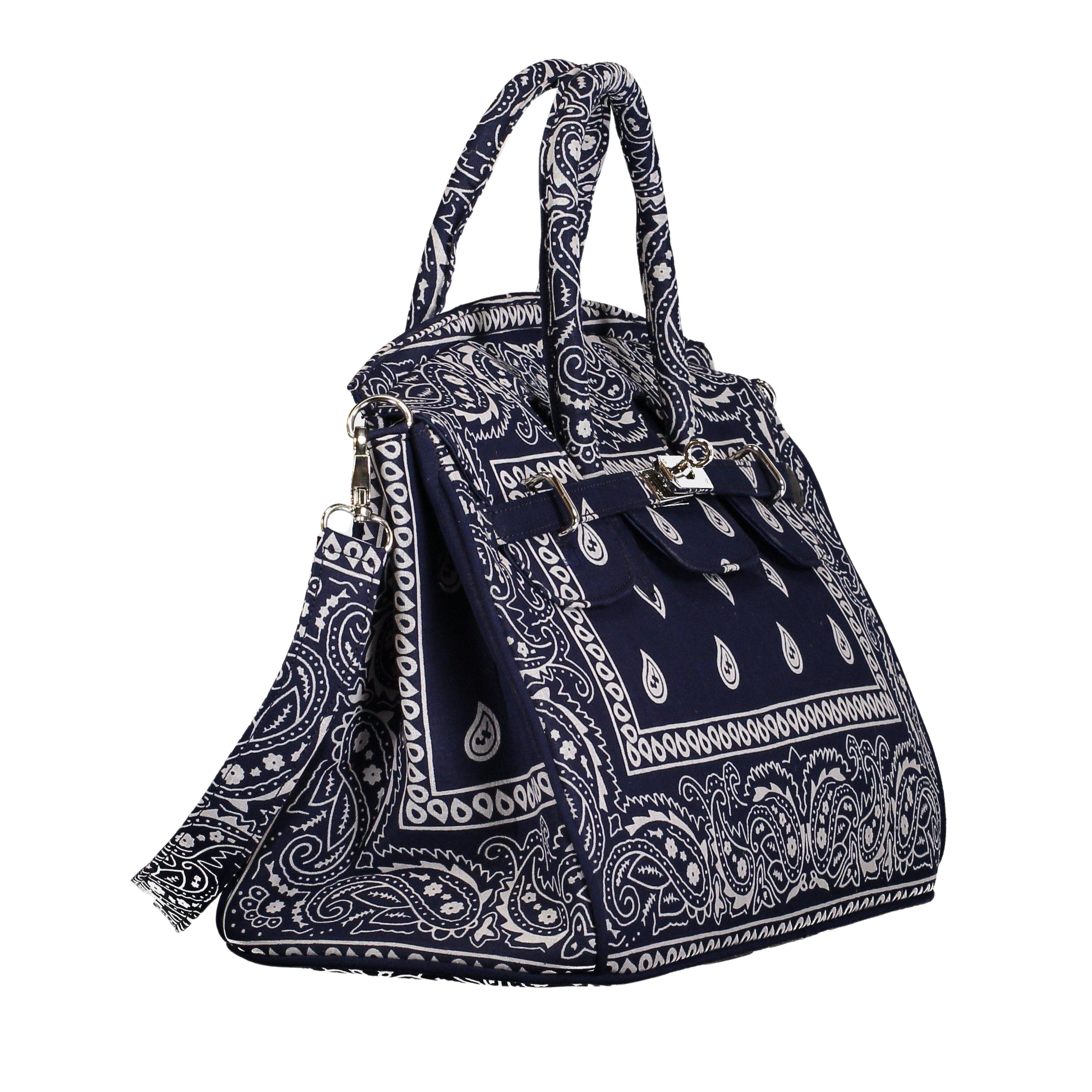 Lalo Tote — Bandana (Navy Blue)