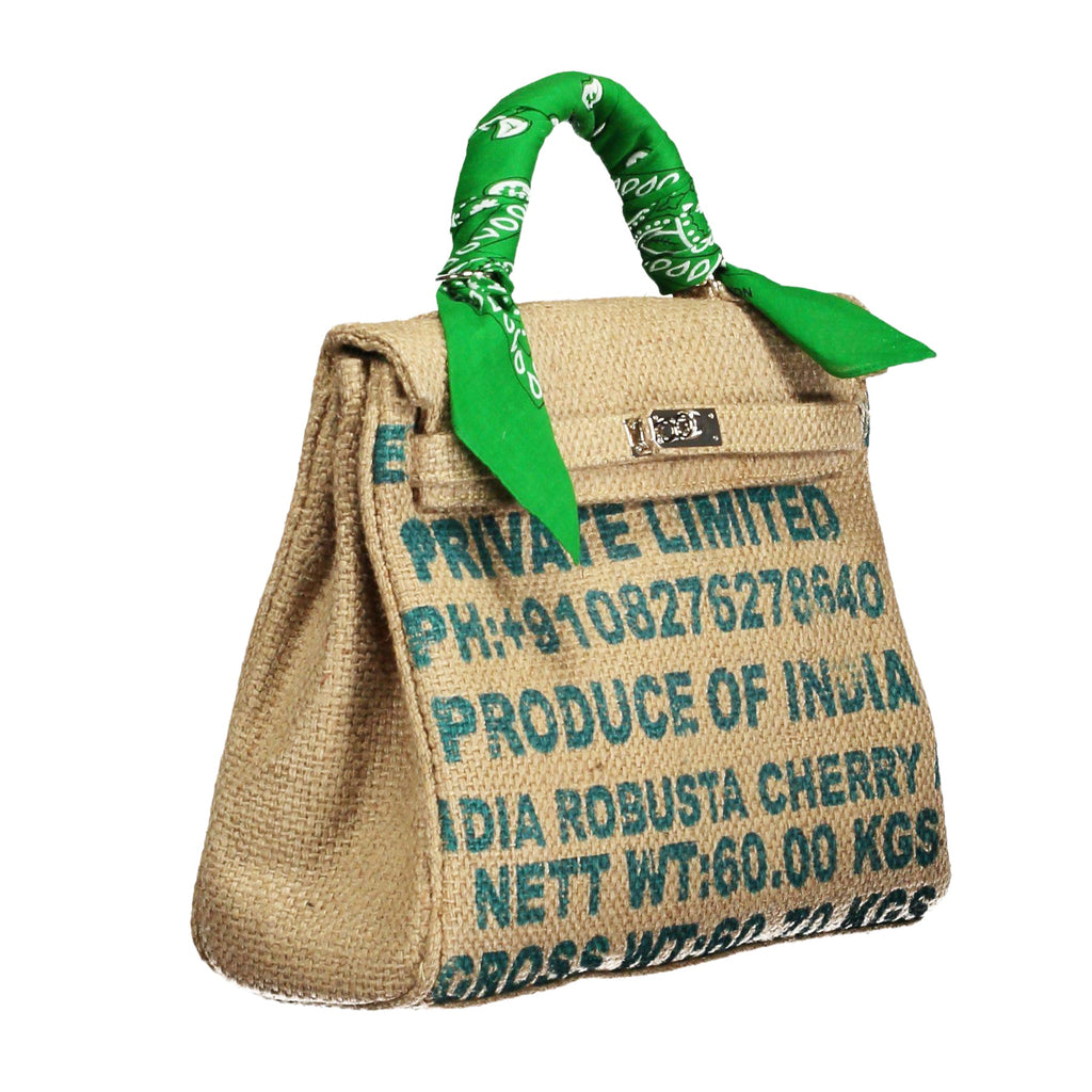 LOLA Coffee Jute Handbag