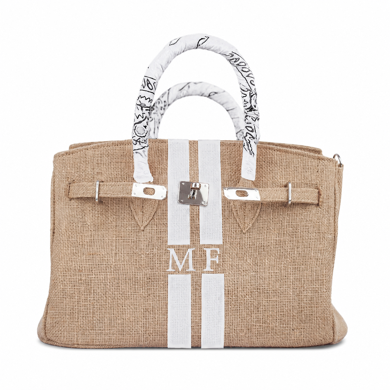 Lalo Tote — Monogram (White)