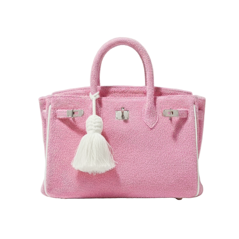 Lalo Tote — Terry Cloth (Baby Pink)