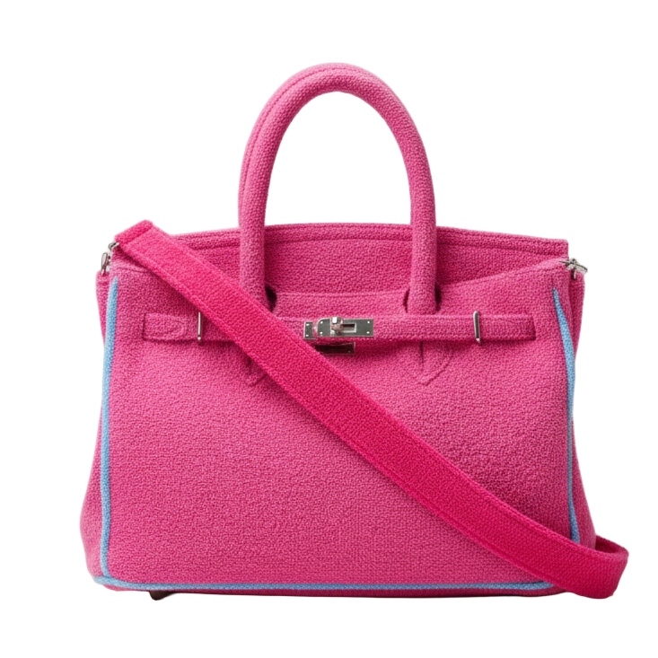 Lalo Tote — Terry Cloth (Dark Pink)