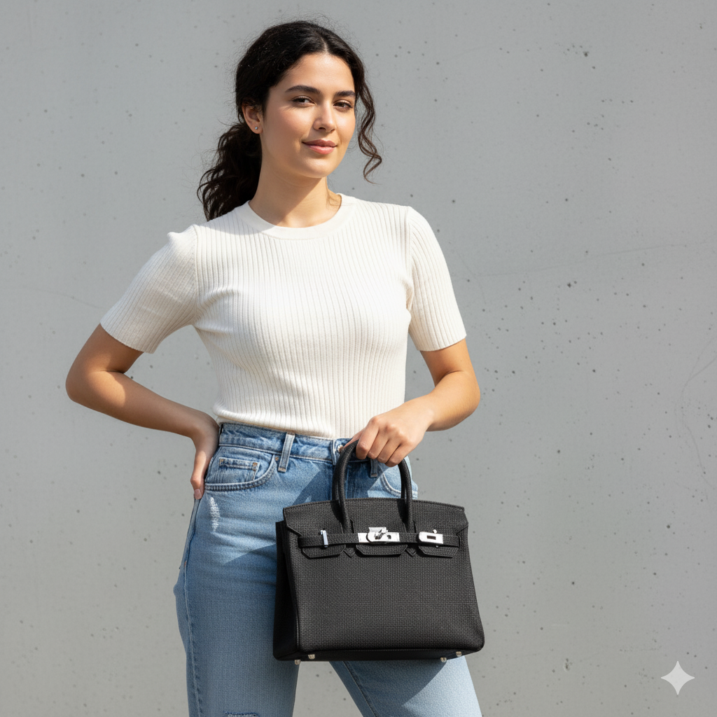 Lalo Tote — Black Jute
