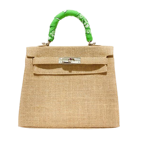 Mini Kelly Style Jute Bag-Museo Factory-MyTindy