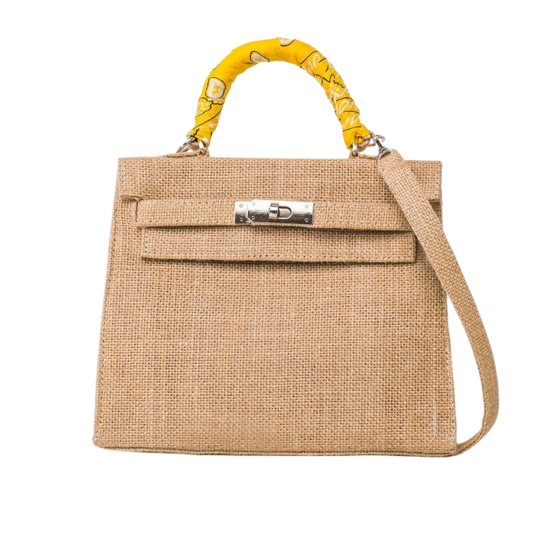 Mini Kelly Style Jute Bag-Museo Factory-MyTindy