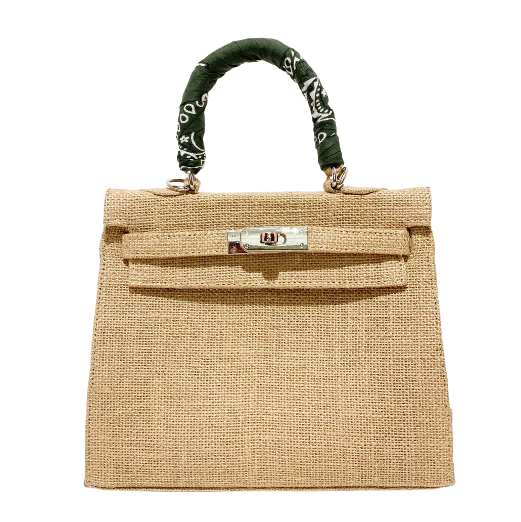 Mini Kelly Style Jute Bag-Museo Factory-MyTindy
