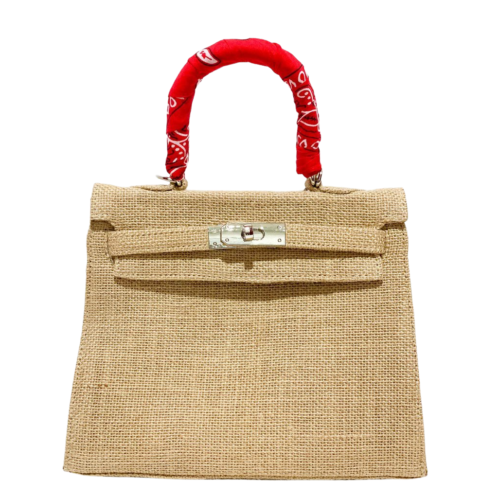 Mini Kelly Style Jute Bag-Museo Factory-MyTindy